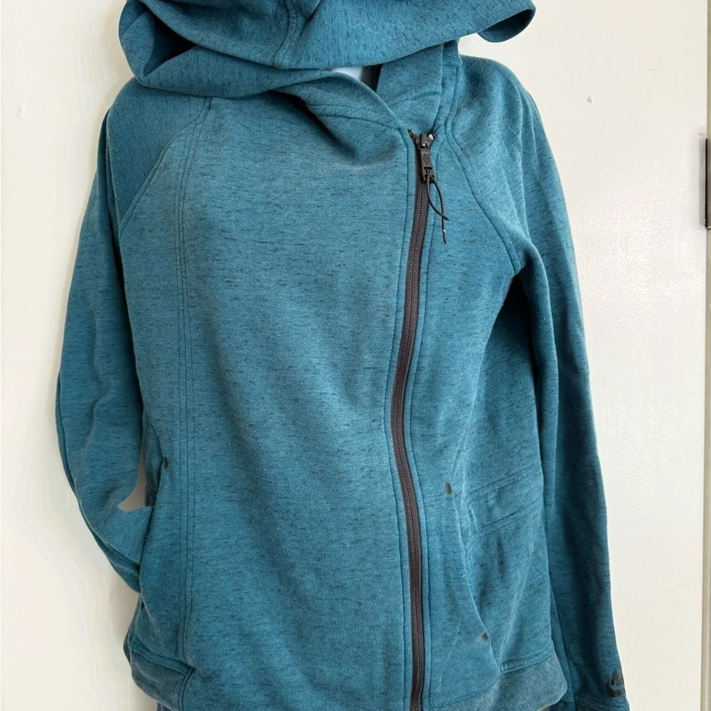 Nike Women's Teal Side Zip-Up Hoodie size XS